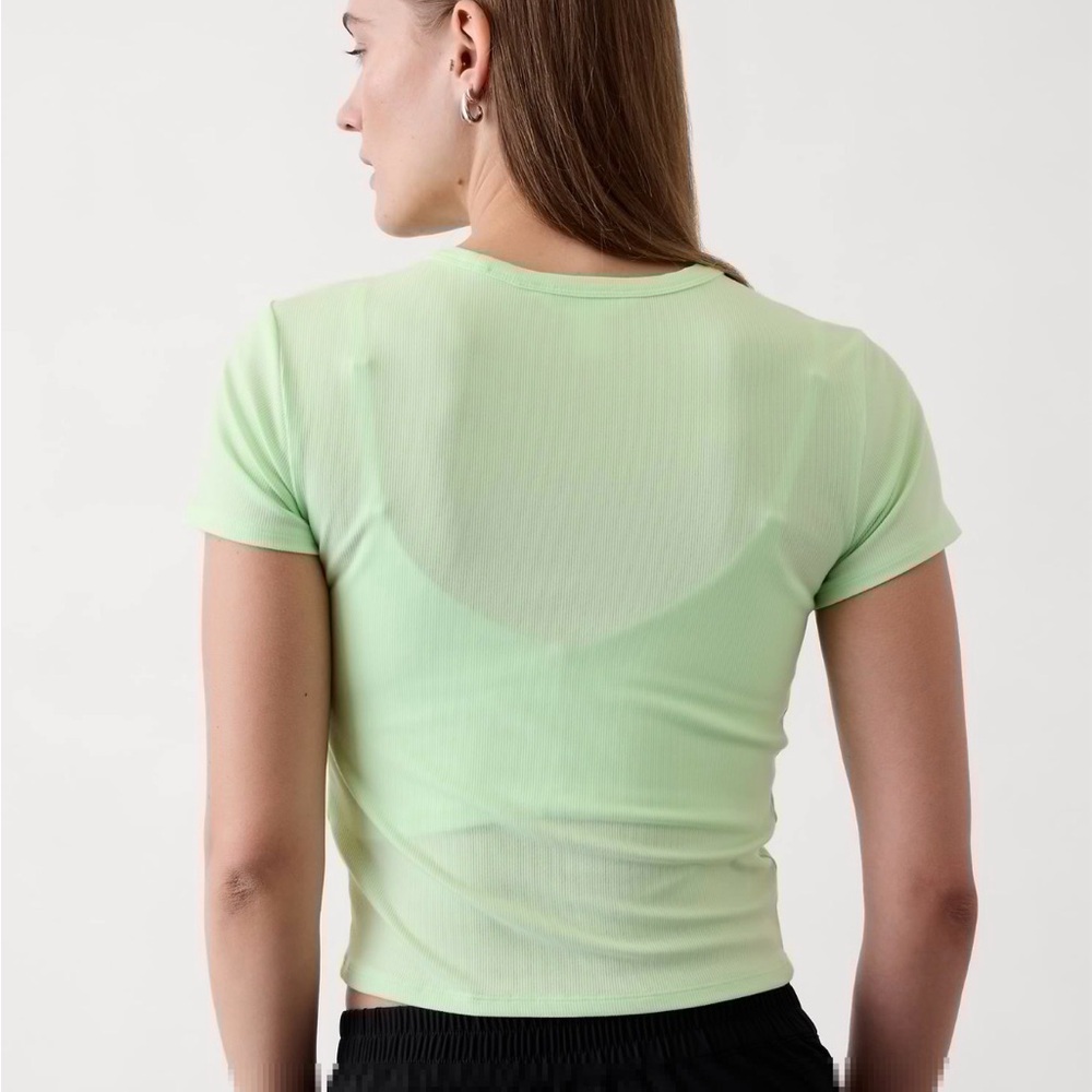 Athleta•Signature Rib Crop Tee•T-Shirt•Size XXS